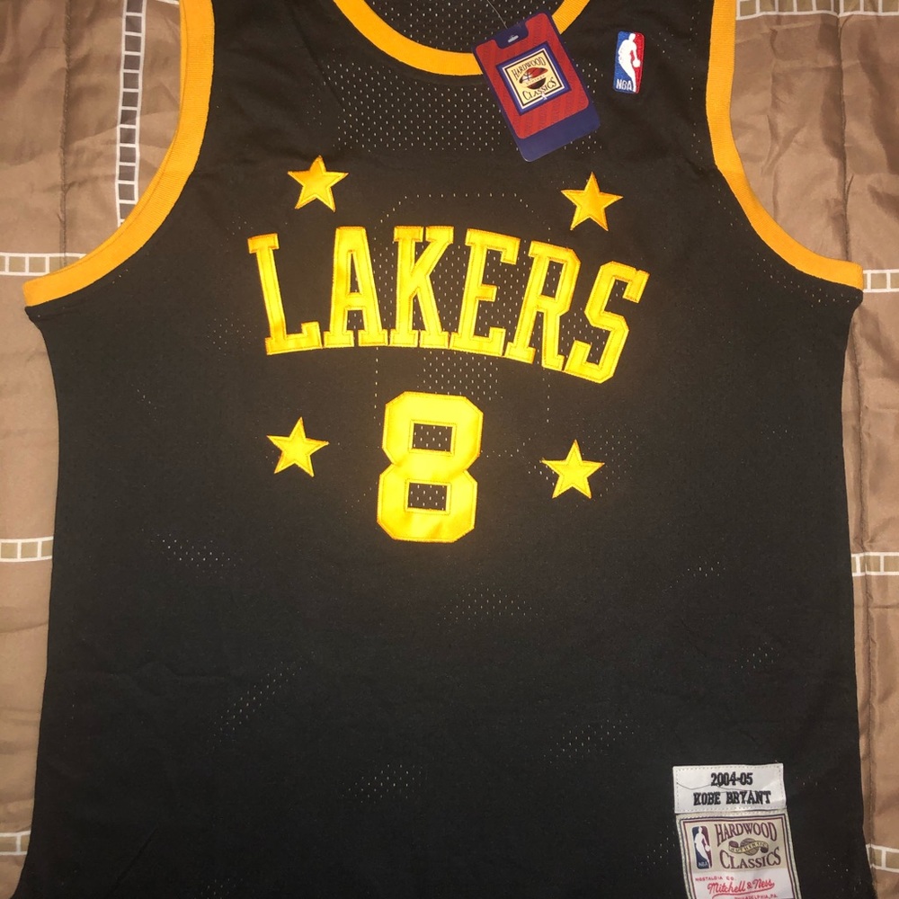 Lakers Kobe Bryant 1996-97 Black & Gold Jersey